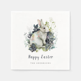 Påskhare för vattenfärgsBlommigt Pappersservett