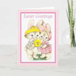 Påskhare för Vintage av ljud Kort