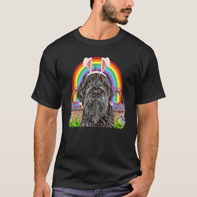 Påskhare för Wirehsted Pointing Griffon Hund Egg H T Shirt (Framsida)