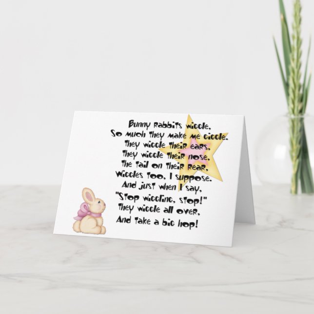 Påskhare Funny Påsk Helgdag Card Helgkort (Framsida)