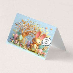 Påskhare fylld med vibrerande nyanser kort