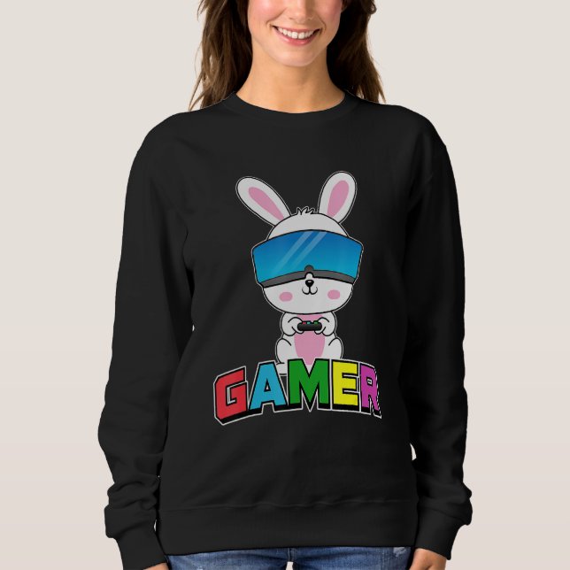 Påskhare Gamer Påsk-dagarsspel för hasardspel G T Shirt (Framsida)