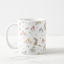 Påskhare Gift Kids Coffee Mugg Wildblommor Mugg