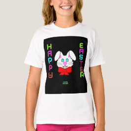 Påskhare Girls White Basic T Shirt