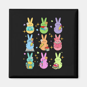 Påskhare Glad påsk Egg Groovy Stude Magnet