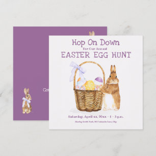 Påskhare, gruppinbjudan till EGG Hunt Party Inbjudningar