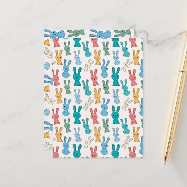 Påskhare Helg Vykort (Fram/Back In Situ)