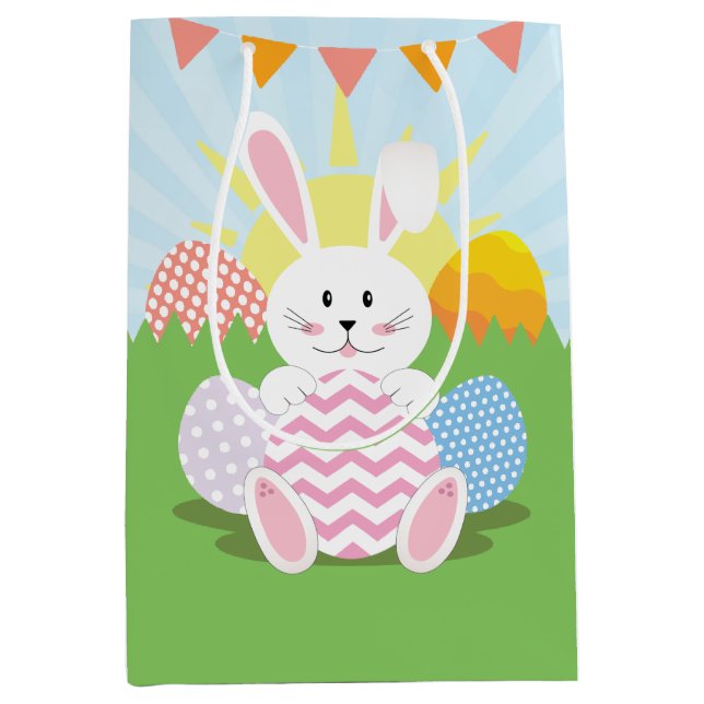 Påskhare Helgdag Colorful Eggs Barn (Framsidan)