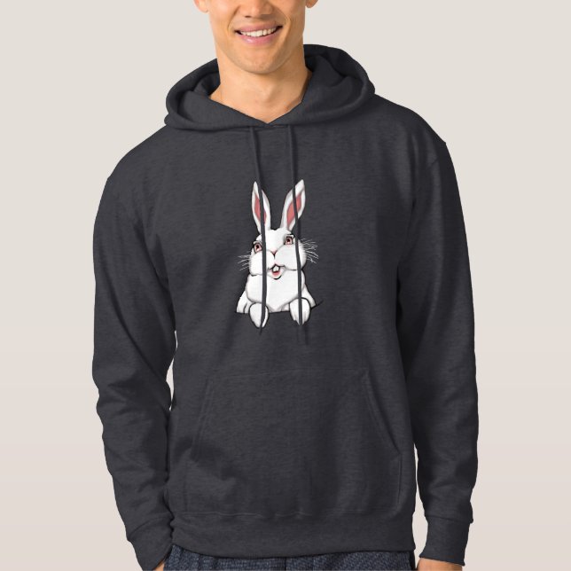 Påskhare Hoodie Påsk Pocket Bunny Hoodie (Framsida)
