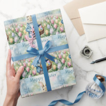 Påskhare i en skugga på Tulips