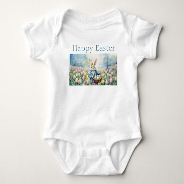 Påskhare i en skugga på Tulips T Shirt (Framsida)