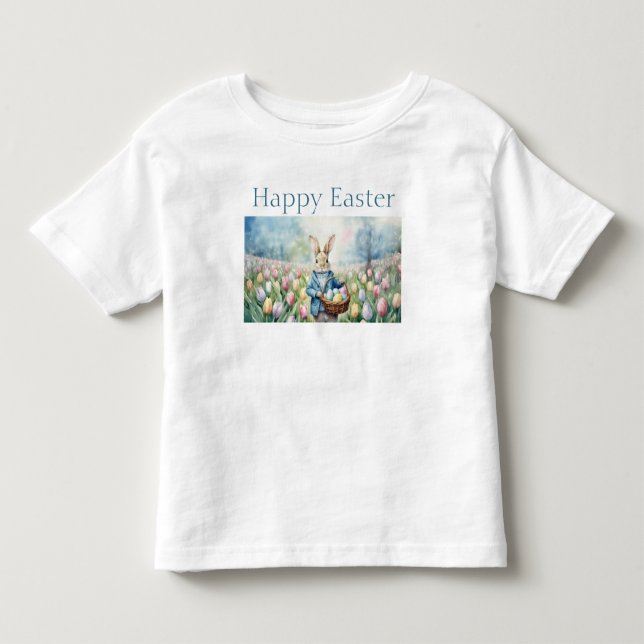 Påskhare i en skugga på Tulips T Shirt (Framsida)