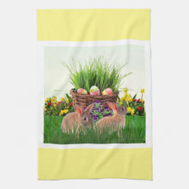 Påskhare i Garden/Vår Helgdag Kökshandduk