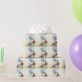 Påskhare i trädgården presentpapper