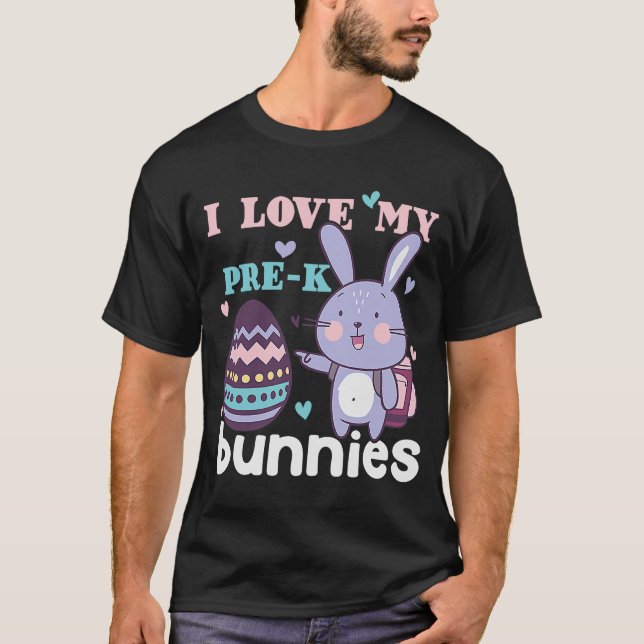 Påskhare Jaktlärare i Kärlek I min förk B B T Shirt (Framsida)