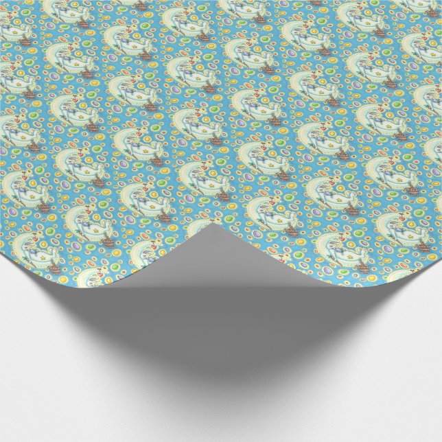 PÅSKHARE JELLY BEAN DREAMS MÅNE WRAPPING PAPPER PRESENTPAPPER (Hörn)