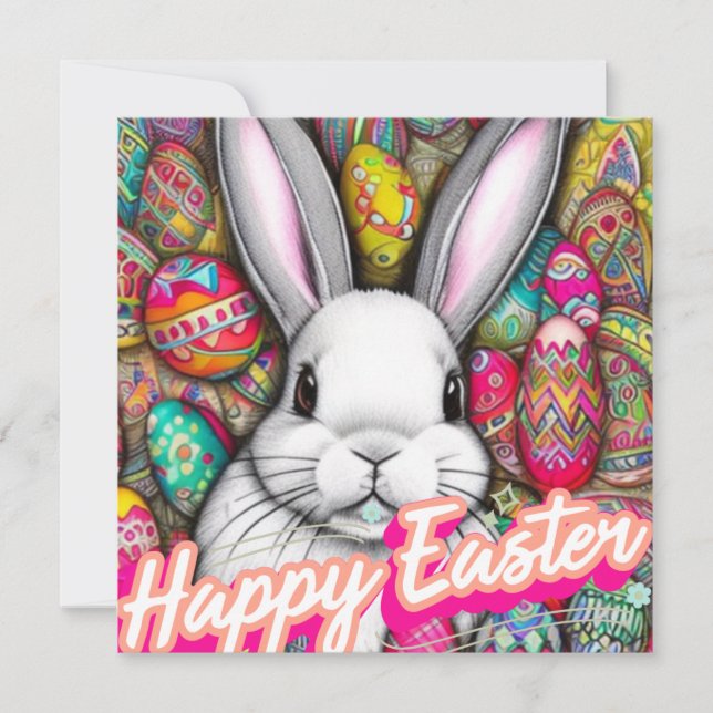 Påskhare Julkort (Framsida)