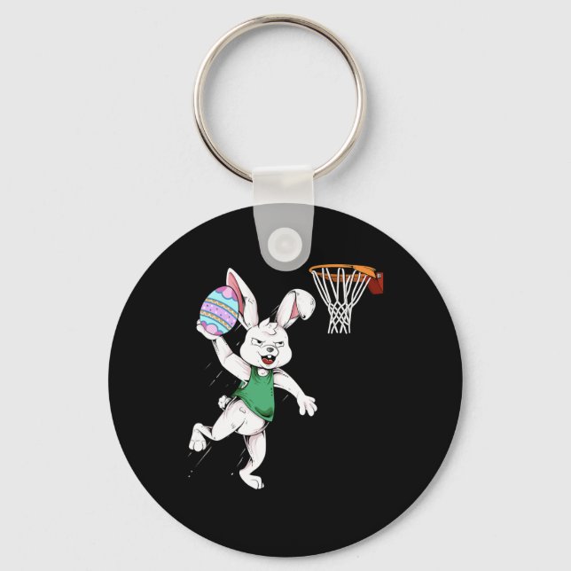 Påskhare Kids Boys Manar Rabbit Dunking Basketba Nyckelring (Framsida)
