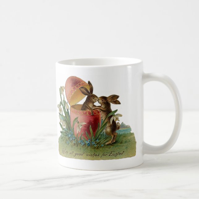 Påskhare Kiss-Vintage Kaffemugg (Höger)