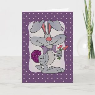 Påskhare-kort: Tuxedo Bunny Helgkort