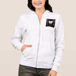 Påskhare Kvinnor Bella+Canvas Fullt-Zip Hoodie T Shirt