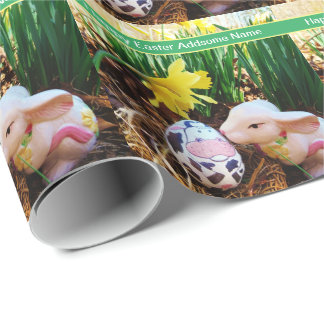 Påskhare kyssar Kow Egg Presentpapper