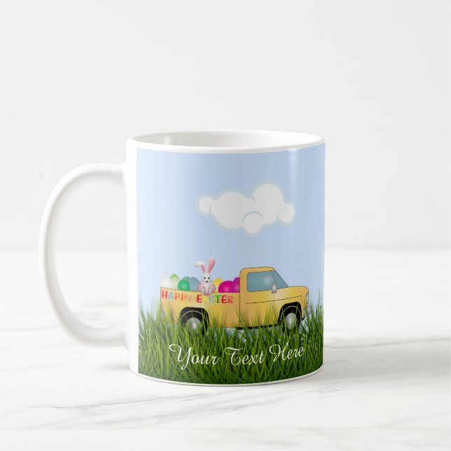 Påskhare Lastbil Kaffemugg (Vänster)