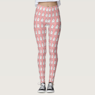 Påskhare Leggings Rosa Påsk Legging Byxor