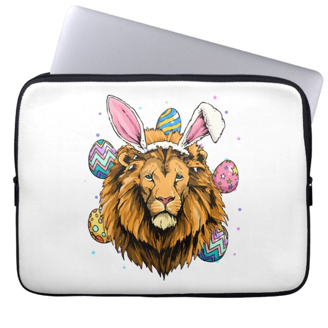 Påskhare Lejona Påsk Lejon Laptop Fodral (Framsidan)