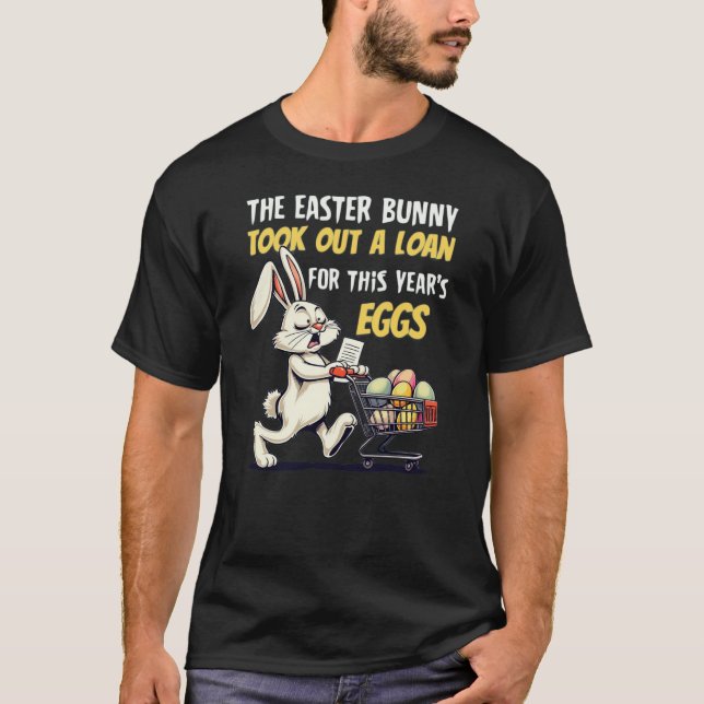 Påskhare Loan Funny T-Shirt (Framsida)
