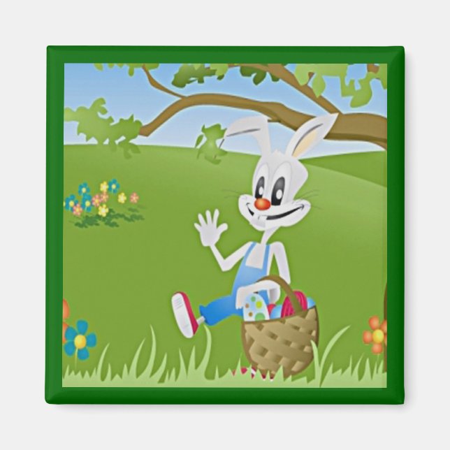 Påskhare med ägg magnet (Framsidan)