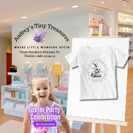 Påskhare med Basket i Eggs Baby T-Shirt