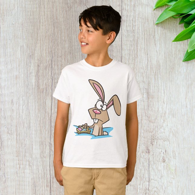 Påskhare med Basket T Shirt (Skapare uppladdad)