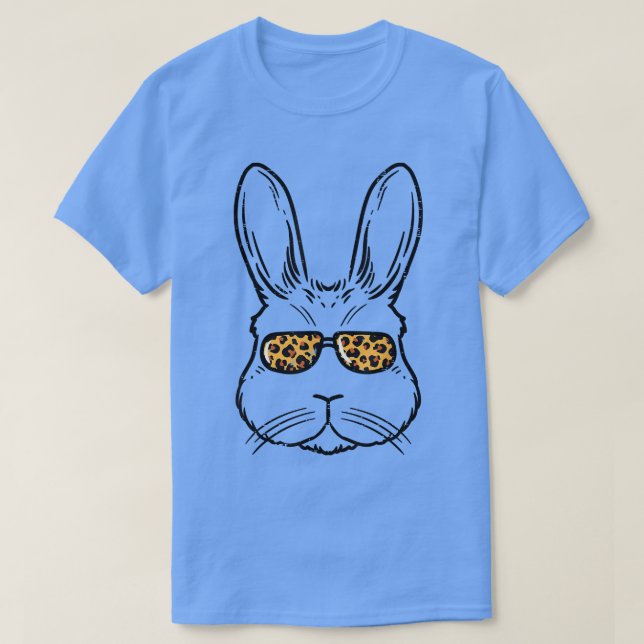 Påskhare med Coola av bläckfisk (leopard) T Shirt (Design framsida)