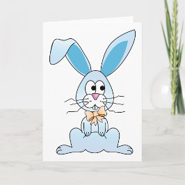 Påskhare med ett fält kort