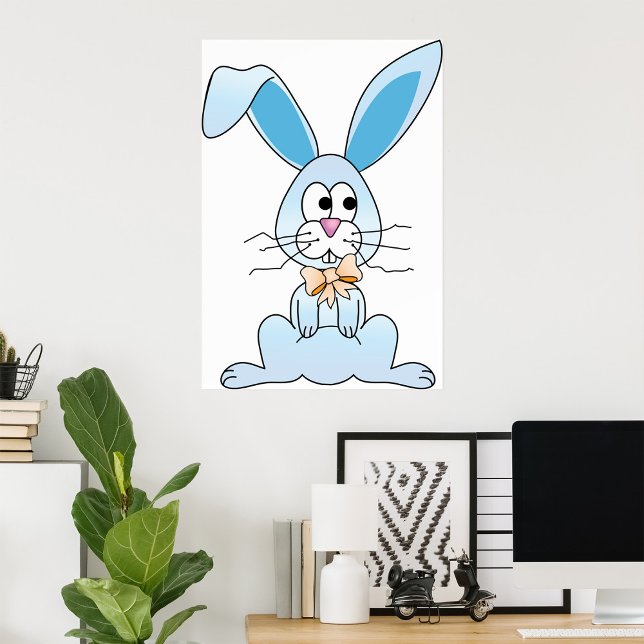 Påskhare med ett fält poster (Skapare uppladdad)