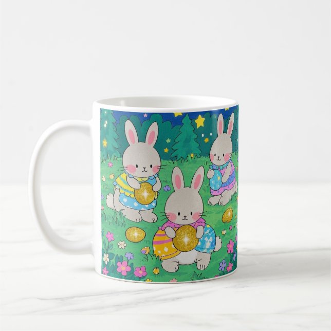 Påskhare med Påskägg Kaffemugg (Vänster)