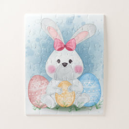Påskhare med Påskägg Puzzle (30 os pcs) Pussel