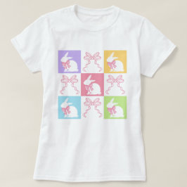 Påskhare med Rosa Bows T Shirt