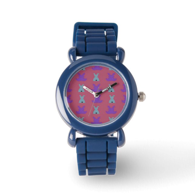 påskhare mönster armbandsur (Framsida)