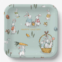 Påskhare Mönster Egg och Carrots Hunt Anpassningsb