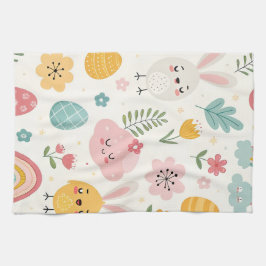 Påskhare Mönster Kökshandduk