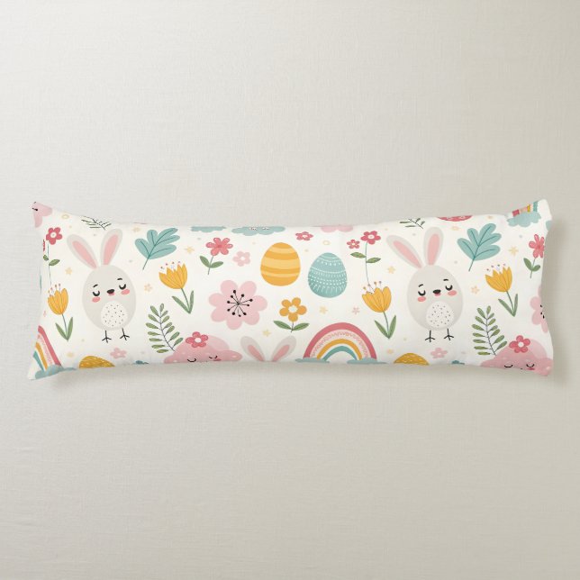 Påskhare Mönster Kroppskudde (Framsidan)