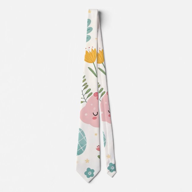 Påskhare Mönster Slips (Framsida)