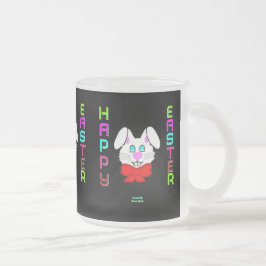 påskhare Mugg, gement, frostat glas Frostad Glasmugg