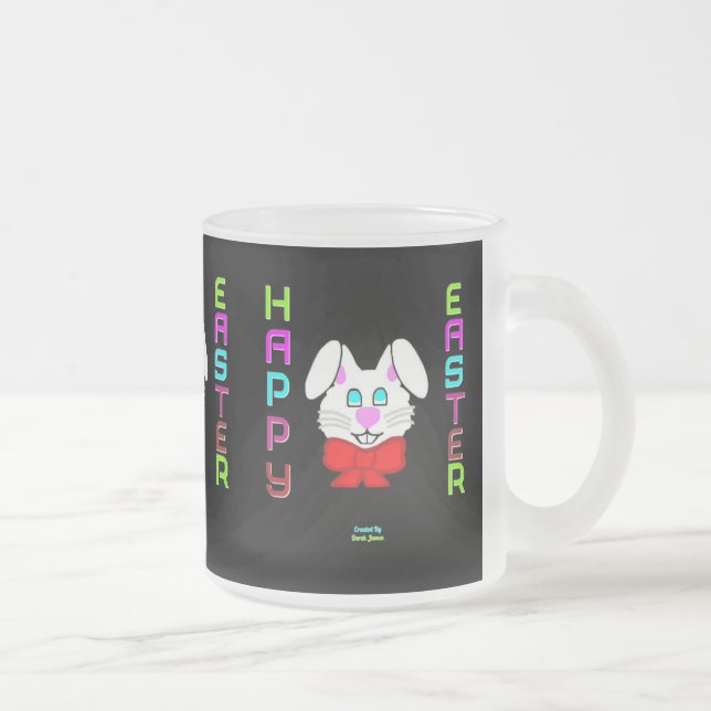 påskhare Mugg, gement, frostat glas Frostad Glasmugg (Höger)