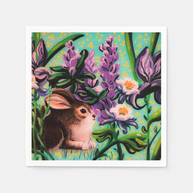 Påskhare Napkin Pappersservett (Framsidan)