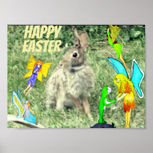 PÅSKHARE OCH ÄLVOR POSTER