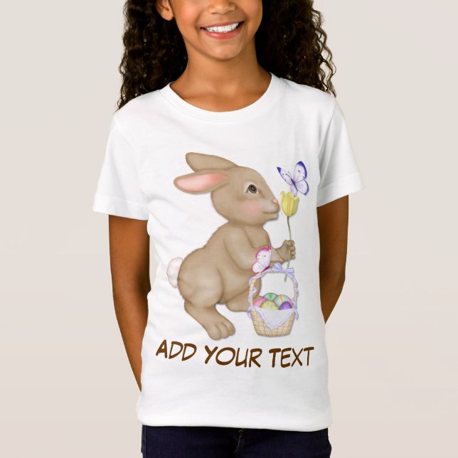 Påskhare och Basket Tee Shirt (Framsida)