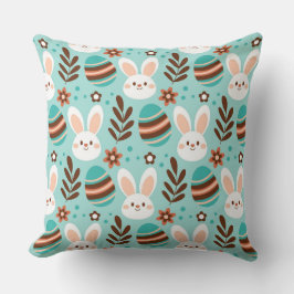 Påskhare och blommor kudde